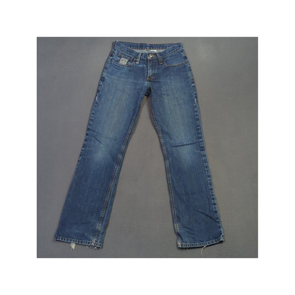 Cinch Jeans Men's 28x32 Blue Western Denim Silver Label Slim Straight Cowboy